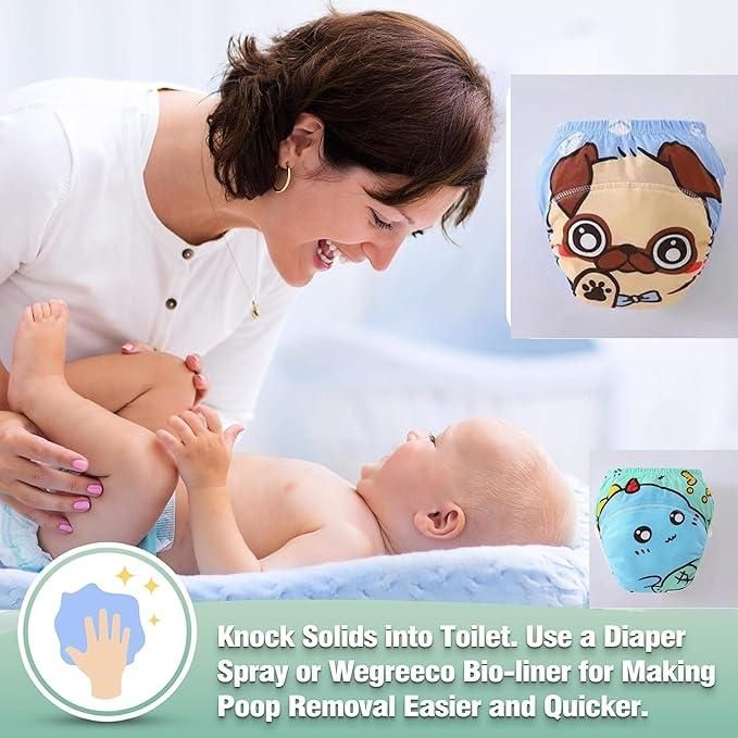 Eco-Friendly Reusable Diaper Set (2 Pack)