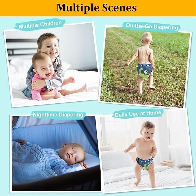 Eco-Friendly Reusable Diaper Set (2 Pack)